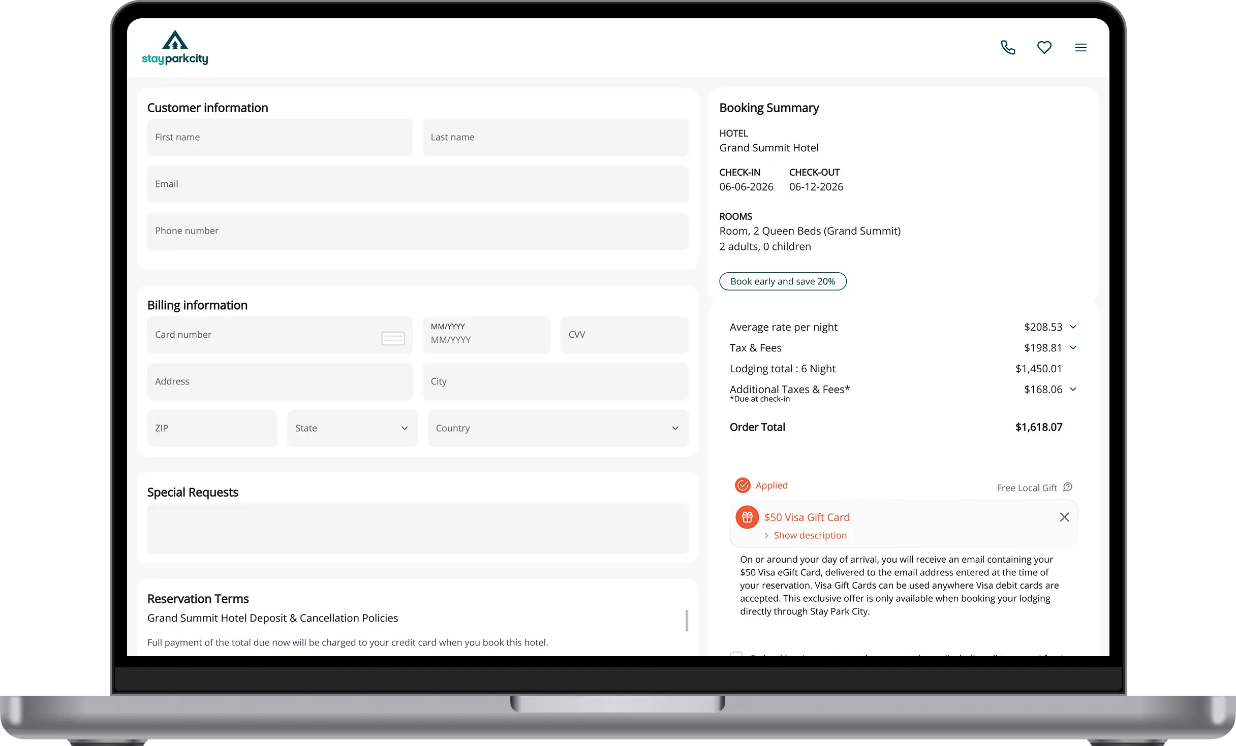 Ripe ITA Booking Confirmation